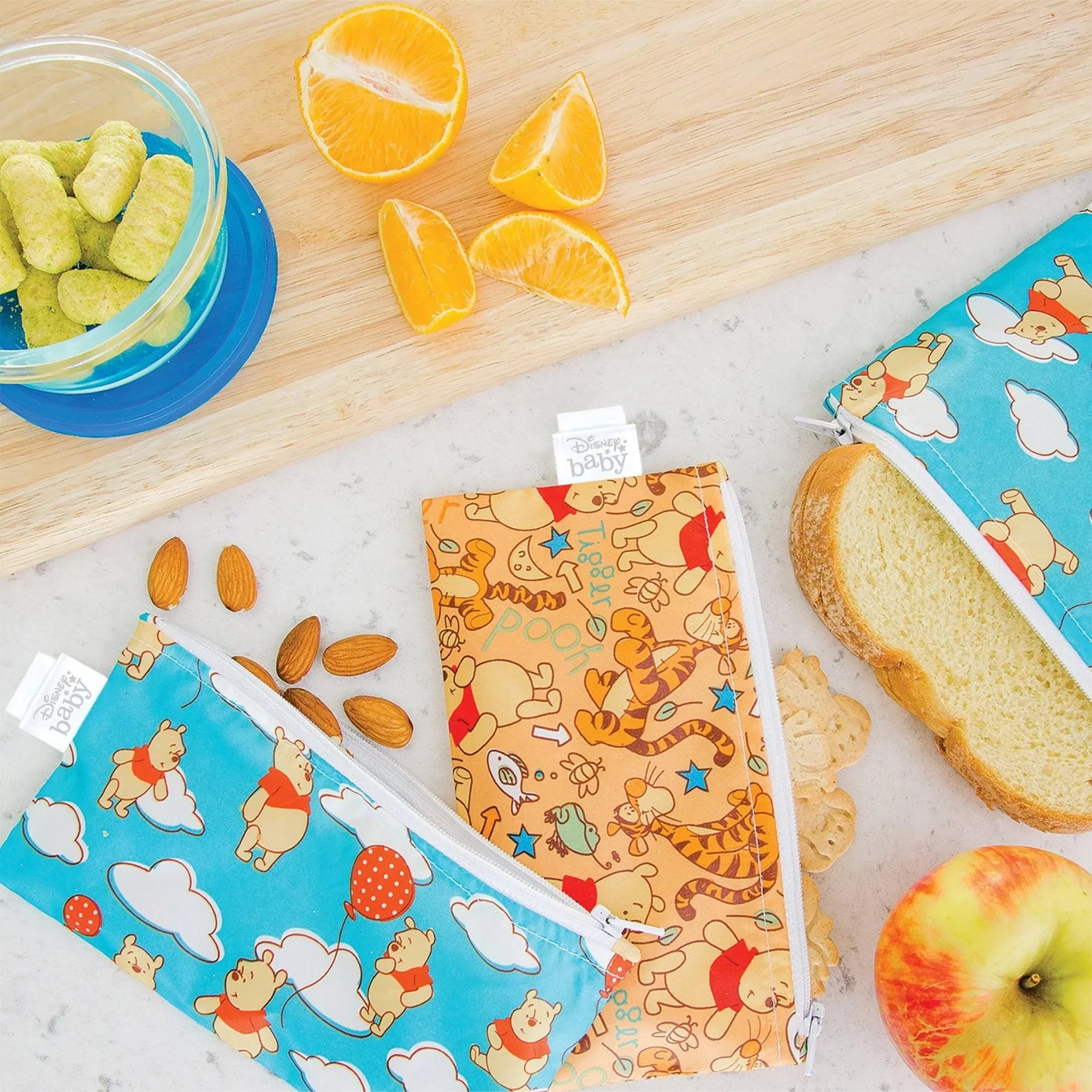 Reusable Snack Bag, Small 2-Pack: Winnie the Pooh - Bumkins