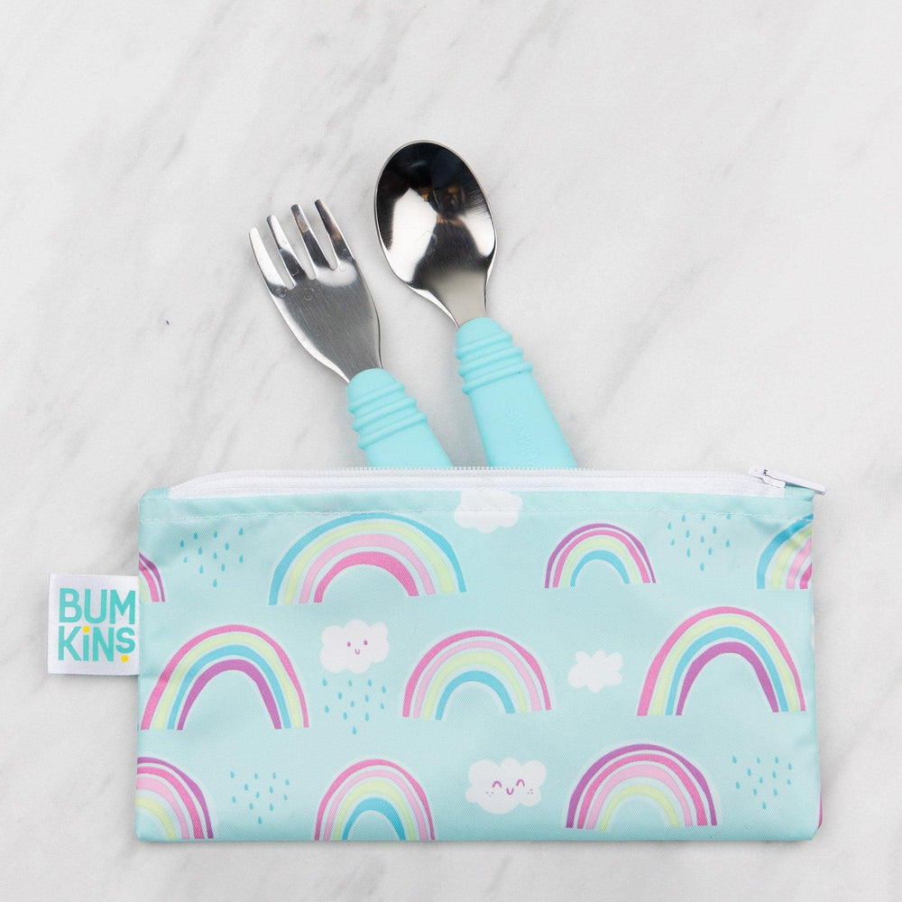 Reusable Snack Bag, Small 2-Pack: Rainbows & Unicorns - Bumkins