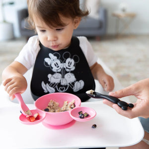 Silicone Dipping Spoons: Minnie Mouse (Black and Pink) - Bumkins