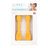 Bumkins Silicone Dipping Spoons: Winnie the Pooh are shown in a white packaging box with a front window displaying the spoons.