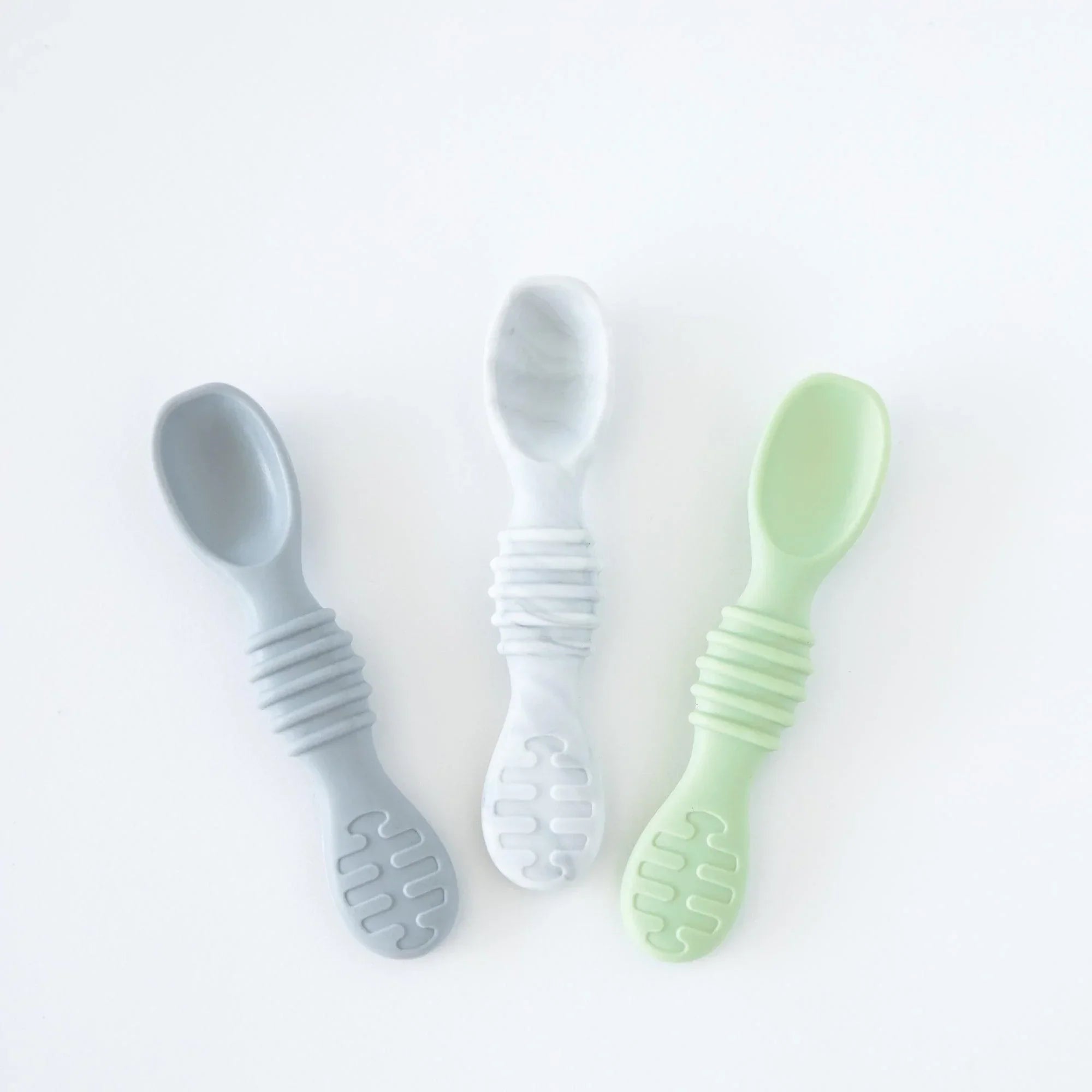 2 in 1 Silicone Baby Spoons For Self-Feeding 3 mos & up