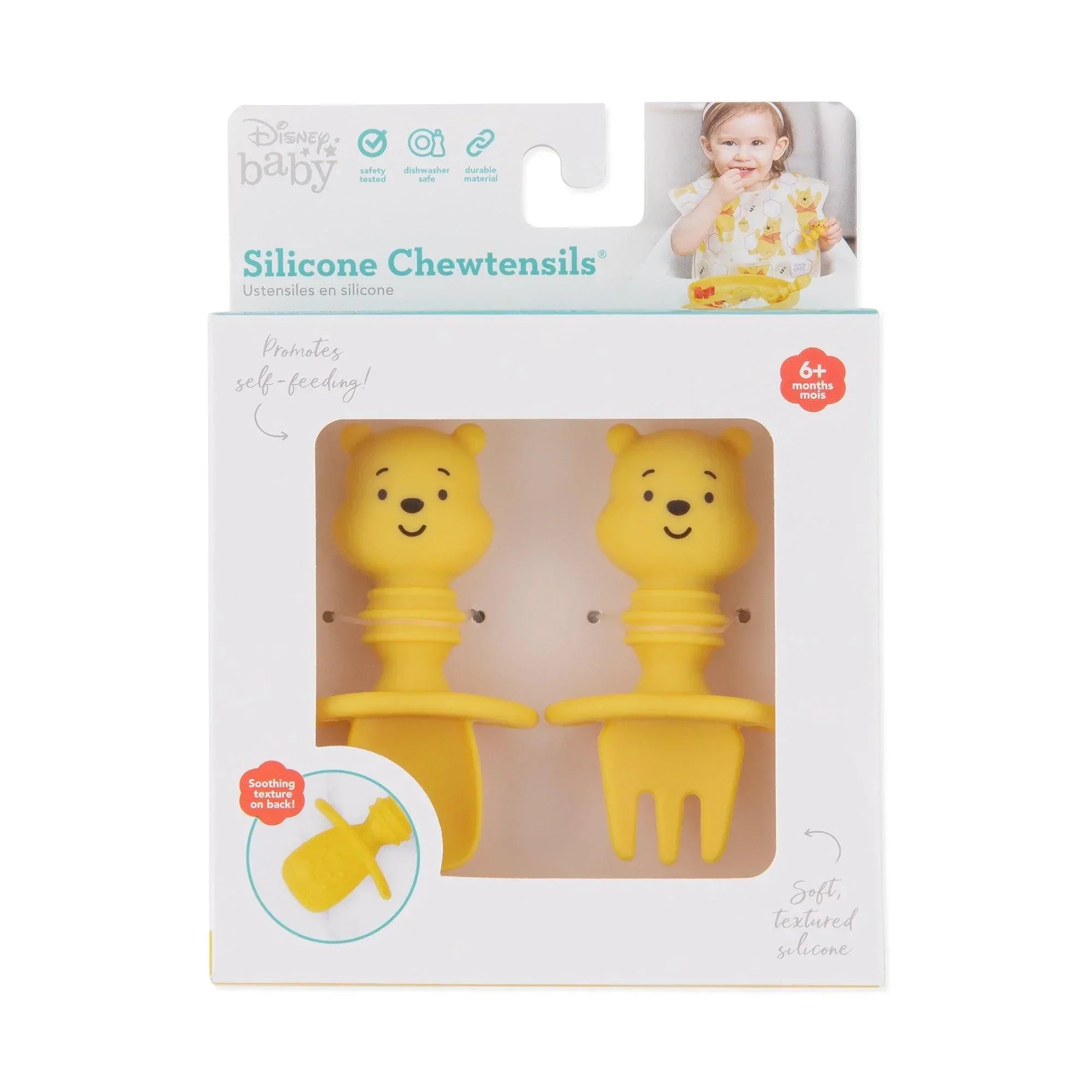 SILICONE BABY UTENSILS, FIRST TENSILS, 2 PACK