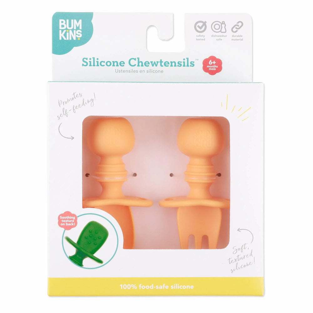 Silicone Chewtensils®: Tangerine - Bumkins