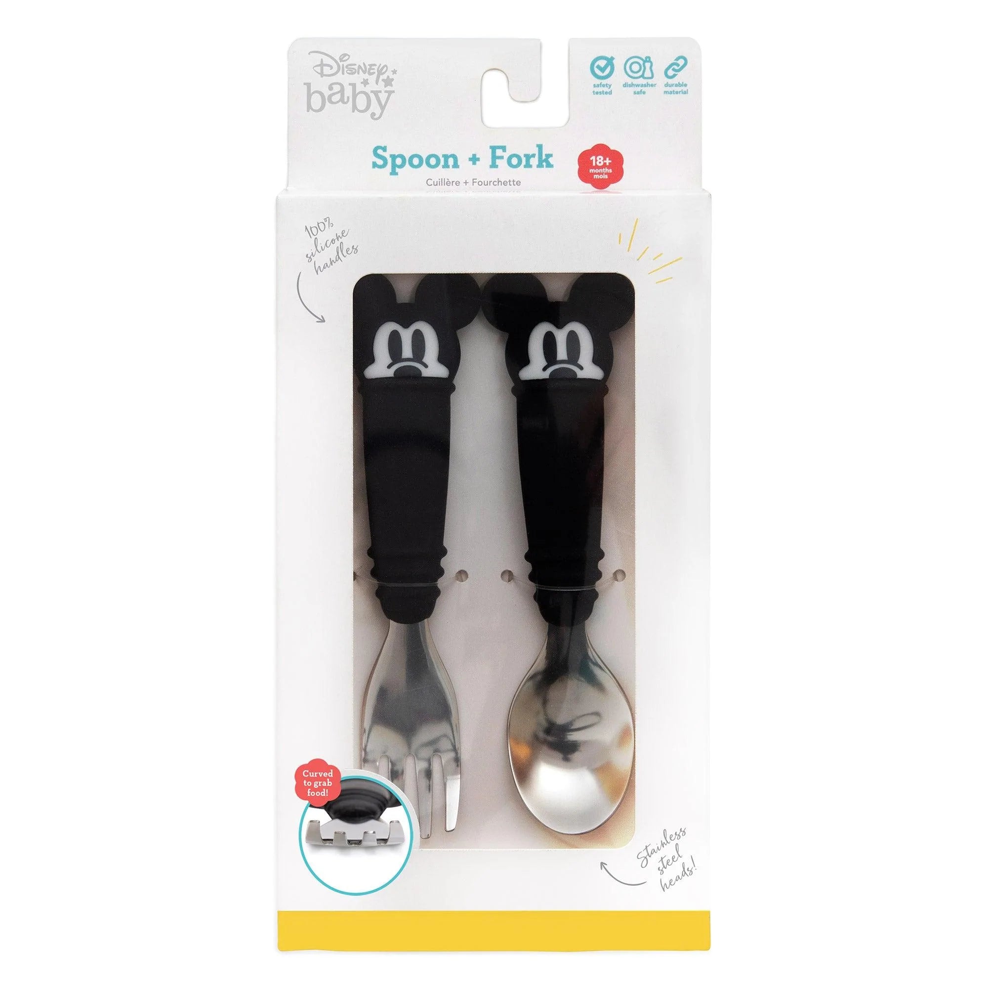 Disney Baby Mickey Mouse 2-pc. Silicone Dipping Spoons Set - Blue/Black - One Size