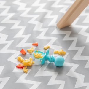 Splat Mat: Gray Chevron - Bumkins