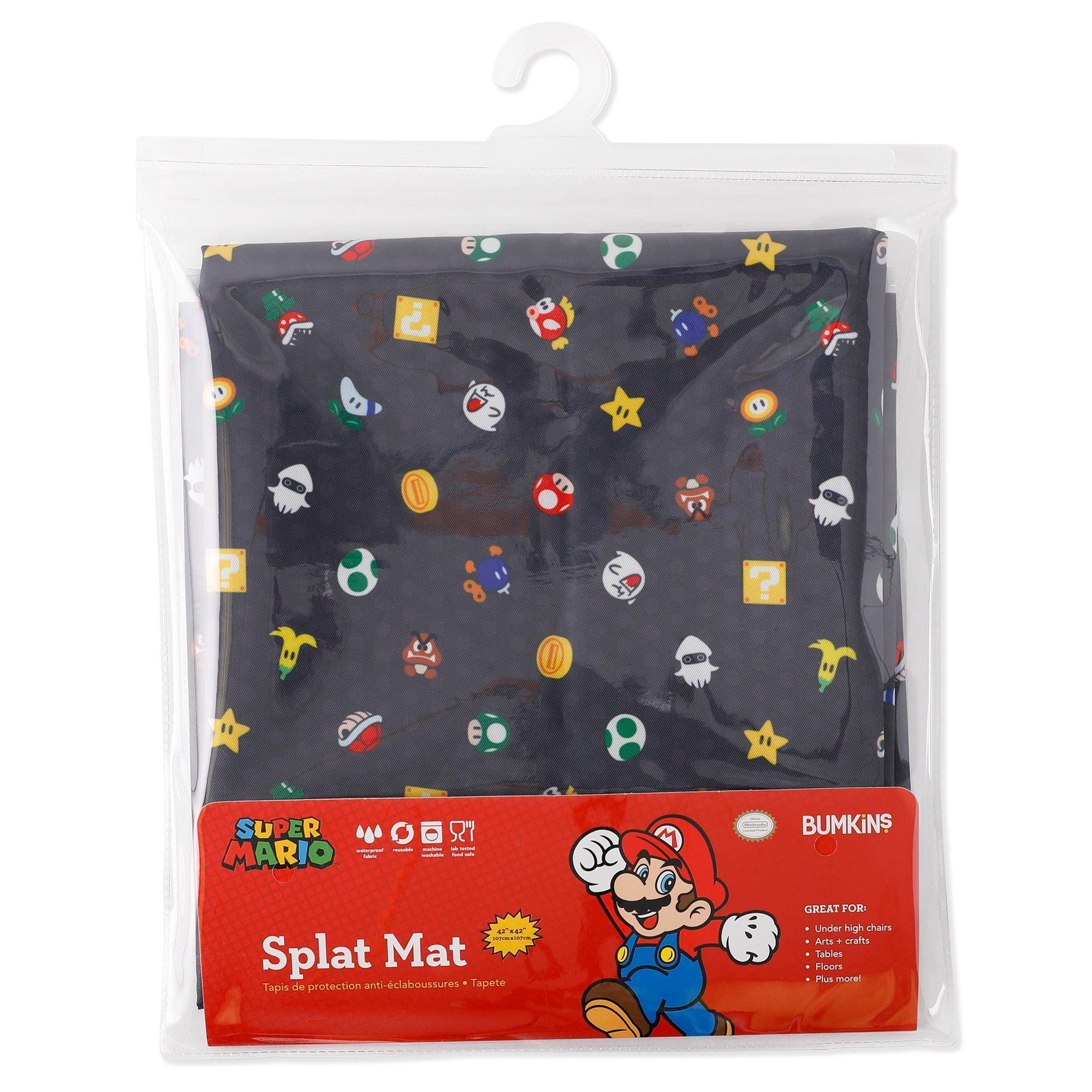 Super Mario Craft & High Chair Mat For Messy Meals & Fun | Bumkins