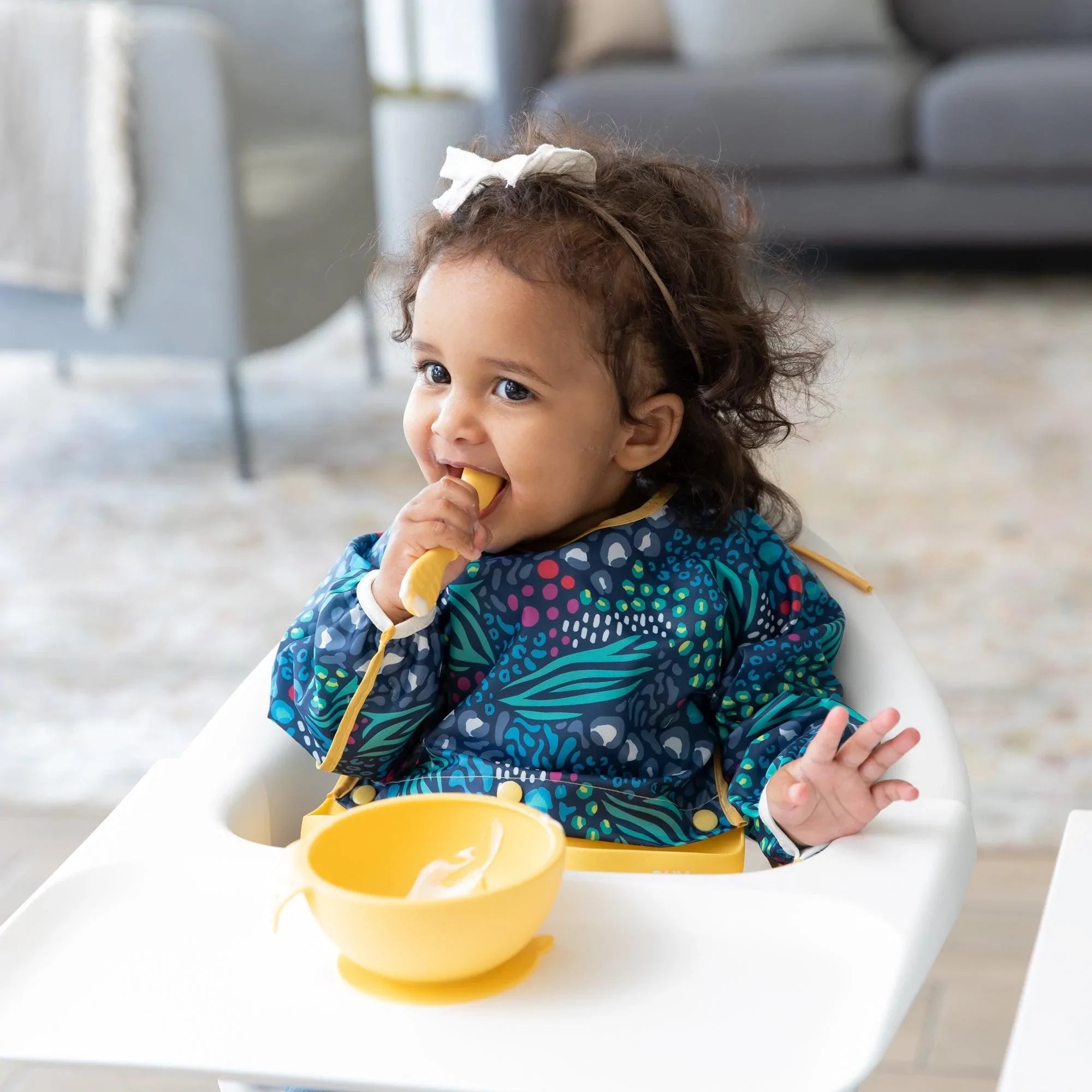 Jungle Animal Print Roll up Baby Bibs w Silicone Pocket Bumkins