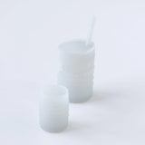 Bumkins Silicone Starter Cup: Gray sits in front of a larger gray cup on a white background.