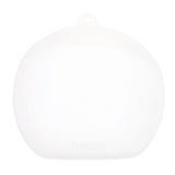 A white, round-edged silicone mat by Bumkins, CPSIA compliant, fits the Grip Dish 3 Section and Grip Plate.