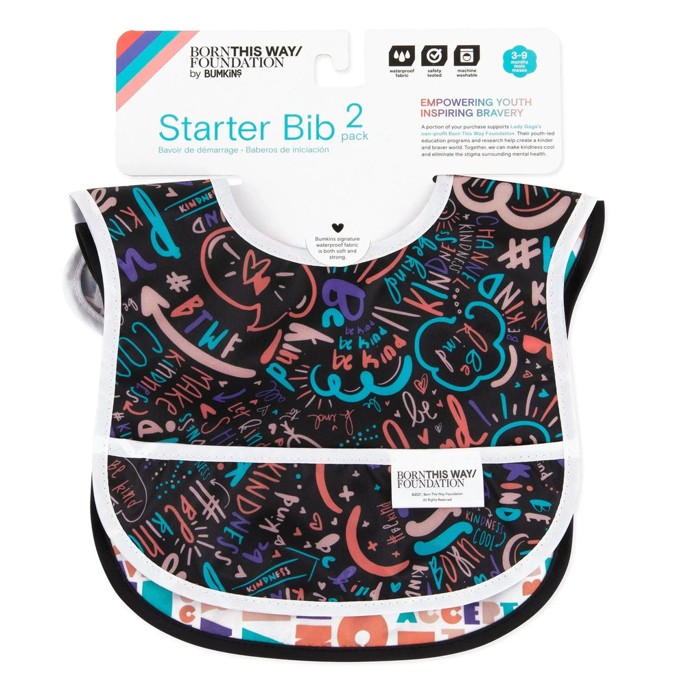 Starter Bib 2 Pack: Channel Kindness & Elements of Kindness - Bumkins