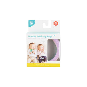 Silicone Teething Rings 4 Pack: Spring - Bumkins