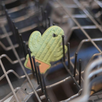 The Bumkins Silicone Teether: Cactus is perfect for baby teething relief and dishwasher safe.