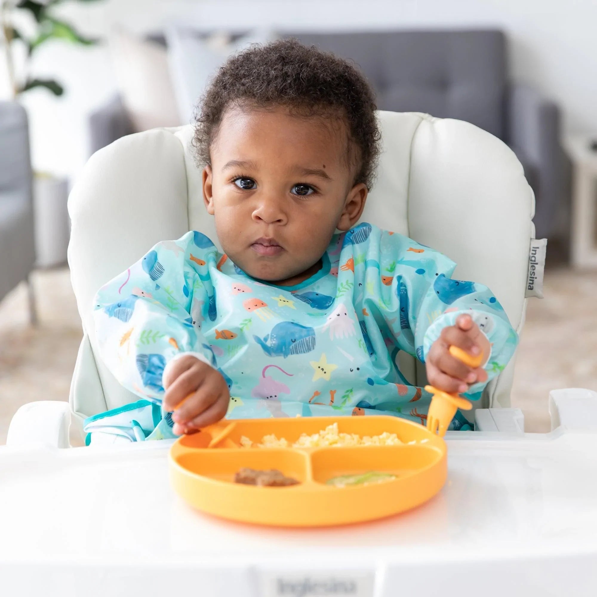 Baby bib 2024 for high chair