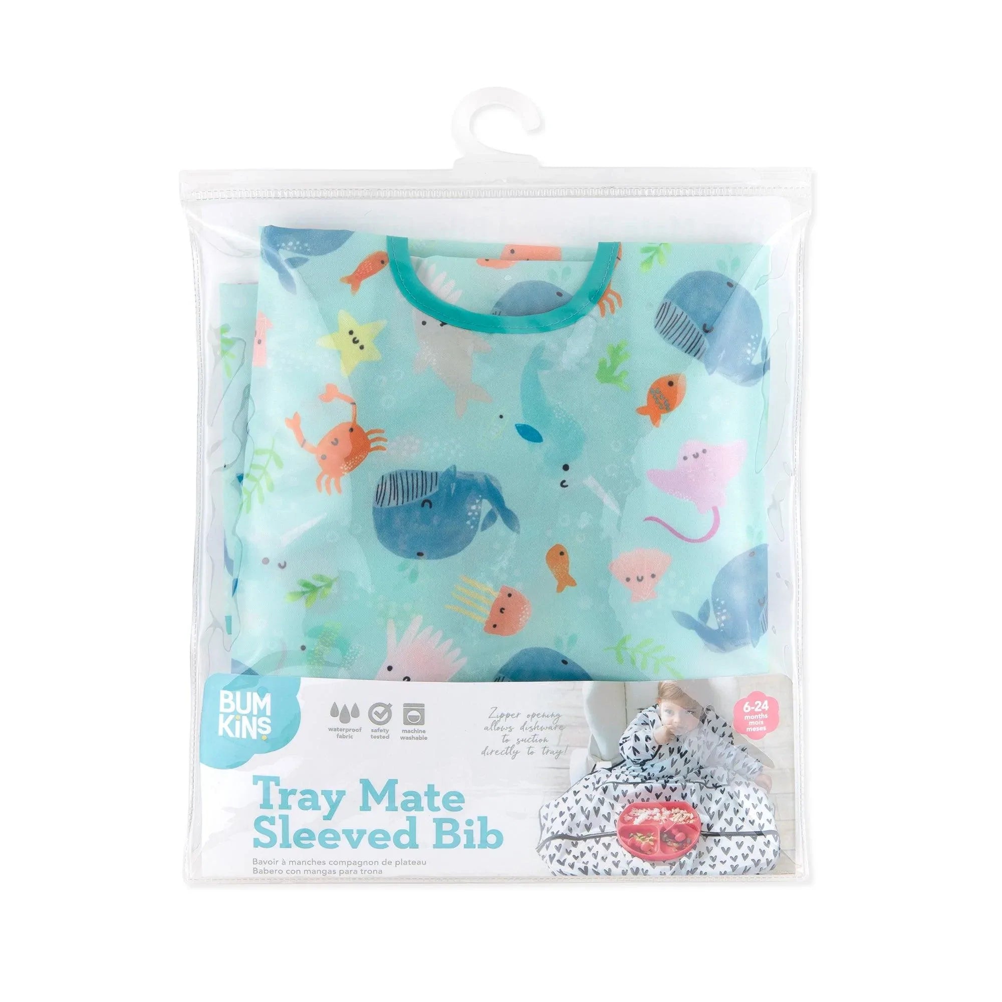 Plastic bib online with tray