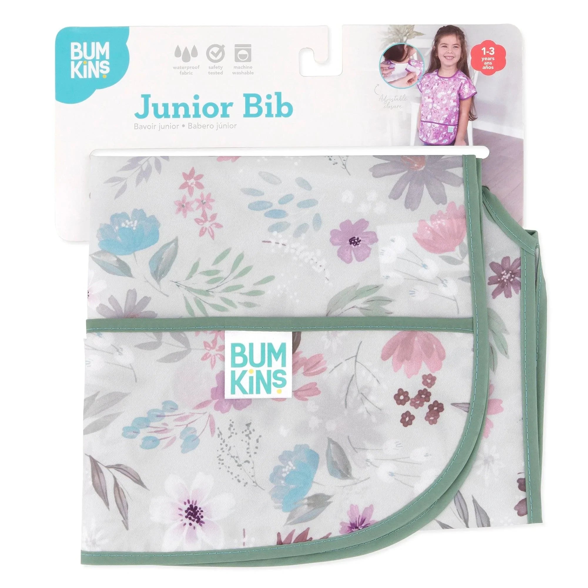 Junior Bib: Floral - Bumkins