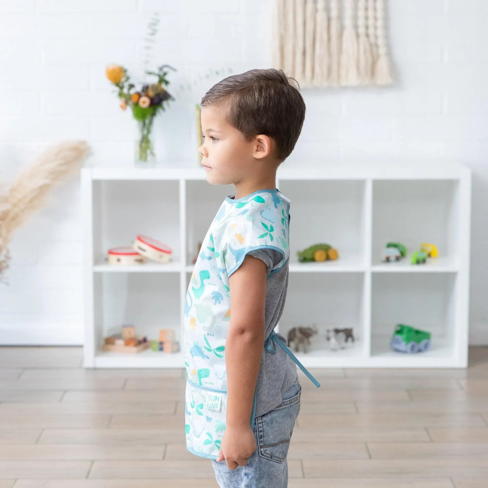 Short-Sleeved Art Smock: Dinosaurs - Bumkins