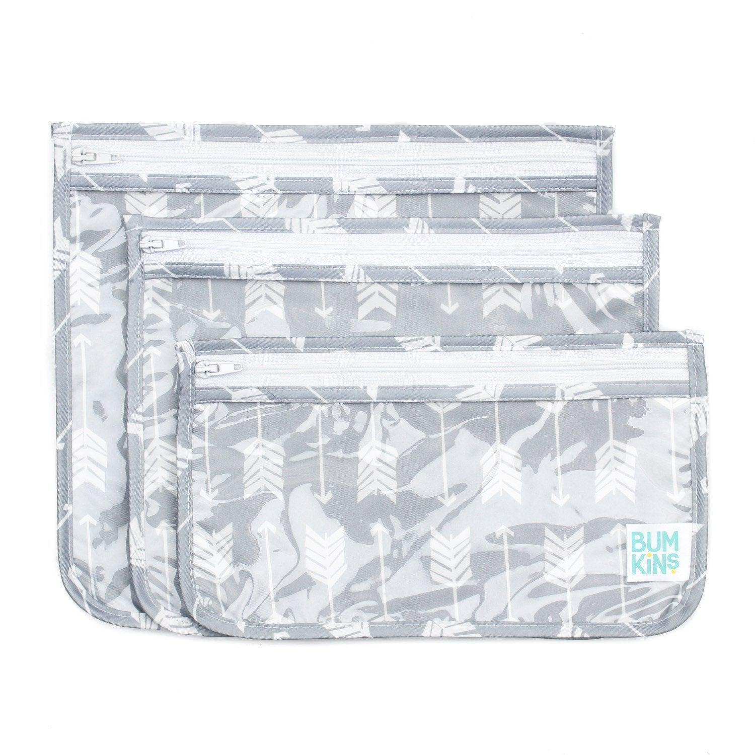 Clear Travel Bag 3-Pack: Arrow - Bumkins