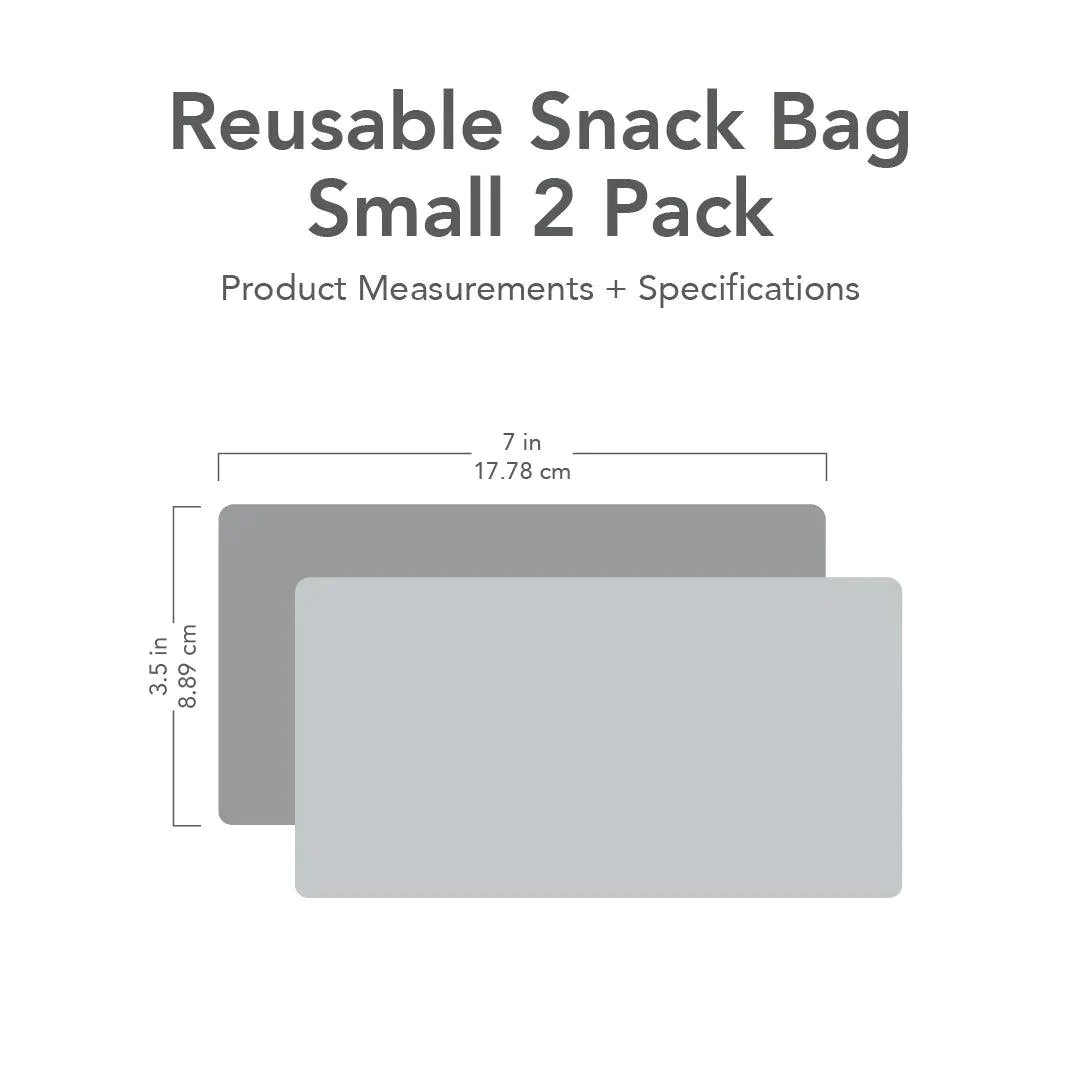 Reusable Snack Bag, Small 2-Pack: Raindrops & Umbrella - Bumkins
